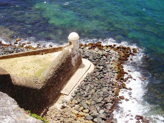 Devil's watchtower at Fort San Cristóbal, in Old San Juan, Puerto Rico