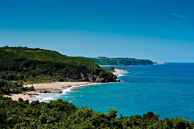 A beach in Isabela, Puerto Rico