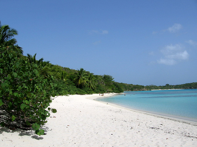 Hawksnest Beach on St. John, USVI 