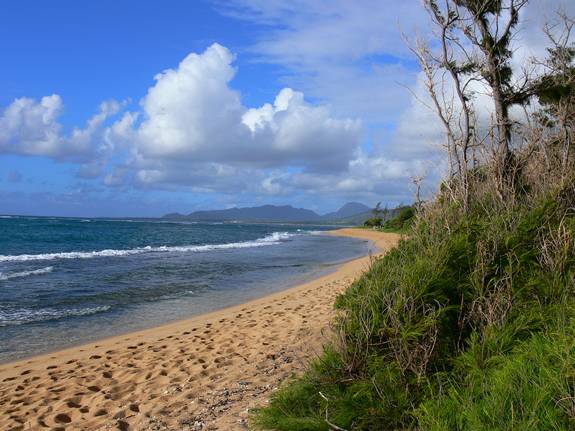 Waipouli Beach in Kauai