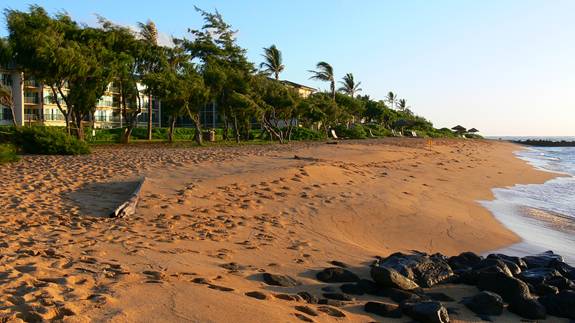 Waipouli Beach in Kauai